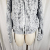 Vintage Albee Wool Blend Zip Cable Knit Cardigan Sweater Womens S Vintage 50s