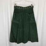 Vintage Wears By O'Donnell Wide Wale Corduroy ALine Wrap Twirl Skirt Womens S