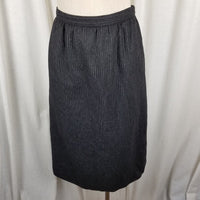 Vintage Sasson Pinstripes Wool Pencil Skirt Blazer Jacket Suit Set Womens 10 11