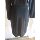 Beechers Brook Woven Jersey Knit Shawl Collar Wrap dress Womens 8 Black Canada