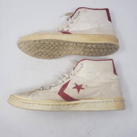 VTG 70s Converse One Star Dr J Basketball Hi Tops Sneakers Shoes Mens 13 USA Red