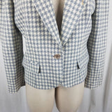 Vintage Miss Pendleton Large Houndstooth Virgin Wool Blazer Jacket Womens L USA