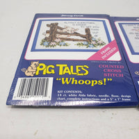 Stoney Creek Counted Cross Stitch Kits Pig Tales Whoops Movin On 5" x 7" Moving