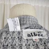 Vintage Albee Wool Blend Zip Cable Knit Cardigan Sweater Womens S Vintage 50s