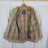 Vintage Burberrys Blanket Lined Harrington Golf Bomber Jacket Mens M Nova Check