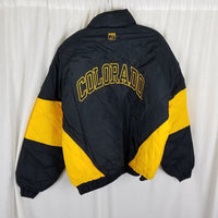 Vtg Logo 7 Colorado CU Buffaloes Puffer Parka Jacket Mens sz L NCAA Football 90s