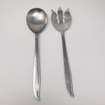 Vintage Starette Atomic Stainless Steel Salad Serving Fork Spoon Nesco Japan MCM