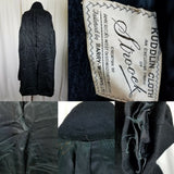 Harry Williams Wool Kuddlin Cloth Stroock MCM 1940s Peacoat Womens XS S Vintage