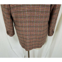 Brooks Brothers 100% Wool Houndstooth Checked Blazer Jacket Womens 10 Vintage