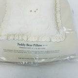 Something Special Candlewicking Teddy Bear Pillow Kit 80110 Balloons Eyelet Lace