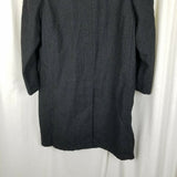 Roger Brooks Heritage Cheviot Herringbone Tweed Wool Peacoat Mens L Vintage Coat