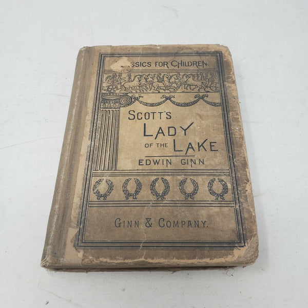 Vintage Scott's Lady of the Lake Edwin Ginn Ginn & Company Hardcover Book 1887