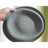 Vintage Adams Premier Quality Aqua Shed Gray Fedora Wool Felt Hat 6 7/8 Chapeau