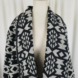 Forever21 Southwestern Woven Wool Kimono Jacket Open Front Swing Womens L Aztec