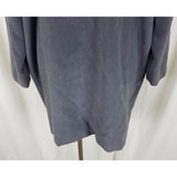 Dana Paris Boutique Cashmere Collarless Coat Jacket Womens 9 Gray pret-a-porter