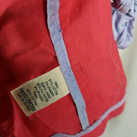 LL Bean Cotton Canvas Stretch Blazer Jean Jacket Womens S Three Button Up Coral