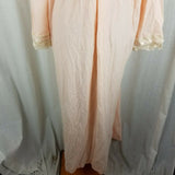 Vintage Saramal Bert Yelin Prairie Maxi Nightgown Nightie Womens L 16 High Neck