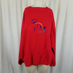 Vintage Walt Disney World Embroidered Mickey Mouse Head Ribbed Sweatshirt Mens L