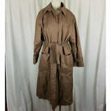 Vintage Count Romi Cape Top Trench Coat Belted Zip Out Flannel Lined Womens 6