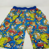 Vintage Nickelodeon Ren & Stimpy Gym Sleep Shorts Long Cartoon Novelty Mens M