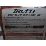 Trufit Premium Sports Medicine Support Compression Shorts with Cup Youth L XL