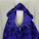 Obermeyer Tantric Reversible 80s Puffer Ski Winter Parka Jacket Womens 12 VTG