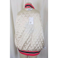 Paris Atelier & Other Stories Motel Cocktail Satin Bomber Jacket Womens 12 Pink
