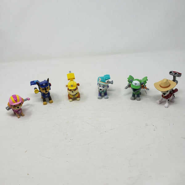 Paw Patrol Action Pack Pups Cowboy Marshall Everest Rubble Moveable Mini Figures