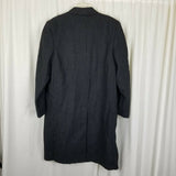 Roger Brooks Heritage Cheviot Herringbone Tweed Wool Peacoat Mens L Vintage Coat