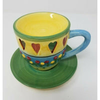 Debbie Mumm TEACUP TART WARMERS Thoughts of Home 8706 Hearts Flowers Candles