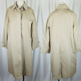 London Fog Maincoats Petites Summer Rain Trench Coat Womens 12P Placket Front