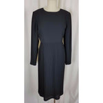 Verdi New York Milan Black Midi Cocktail Formal Dress Womens 4 USA Pleated Skirt