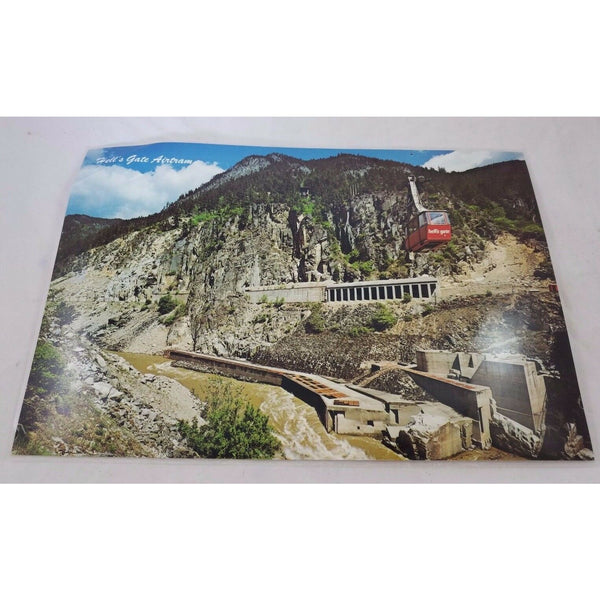 Vintage 70s Scenic Laminated Photos Placemat Travel Souvenir Hell's Gate Canada