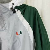 Vintage Miami Hurricanes UM Red Oak Parka Jacket Mens XL NCAA Football 90s Green