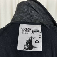 Guess Funnel Cowl Neck Shawl Collar Zip Up Sweatshirt Sweater Jacket Womens M