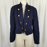 Bicci Florine Wachter Cropped Military Marching Band Jacket Blazer Womens 10 USA