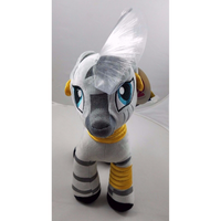 BUILD A BEAR MLP My Little Pony Zecora Stuffed Animal Plush Gray Zebra BABW BAB