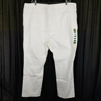 LL Bean 1912 Classic Fit White Denim Jeans Womens 26W NWT Plus Size Sea Salt