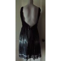Rubber Ducky Paradizzo Couture South Beach Zebra Twirl Plunge Dress Womens S