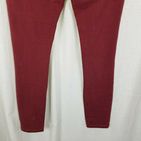 Evy's Tree Denim Skinnies Ponte Pants Skinny Jeans Jeggings Leggings Maroon S