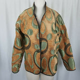 Irresistible Reversibles Abstract Soft Tapestry Jacket Blazer Womens S Textured