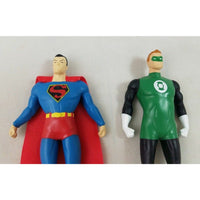 NJ Croce Justice League 6" Bendable Figures Superman Green Lantern Lot Set Toys