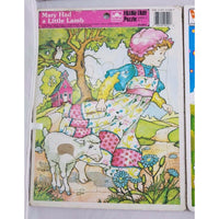 Lot of 6 Frame Tray Puzzles Golden Whitman Disney Raggedy Ann Andy Christmas