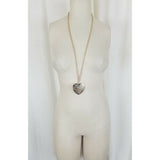 Gold I Love You Heart Pendant Multiple Languages Rope Chain Medallion NECKLACE