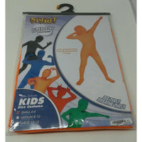 Super Skins Orange Kids Spirit Halloween Costume Fits Small 4-6 C&Breathe Thru