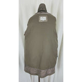 Ms. Cambridge Metallic All Weather Trench Coat Womens M Cinch Waist Cape Top Tan