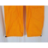 Nike Cropped Parachute Capri Pants Cinch Ankles Womens M Cotton Yellow Orange