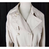 Fitz-Wright Petite Double Breasted Belted Tie All Weather Trench Coat Womens PM