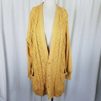 Evy's Tree The Chloe Curry Knit Long Sweater Cardigan Coat Womens 2X Coatigan