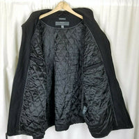 Perry Ellis Portfolio Wool Blend Quilted Peacoat Jacket Car Coat Mens XXL Black